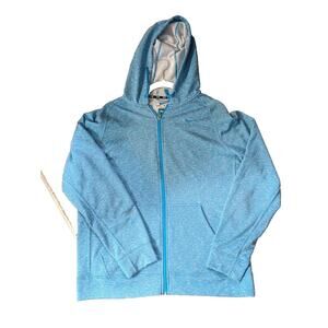 Men's Nike Dri-Fit French Terry Training Hoodie Jacket Large 588639-494 Blue